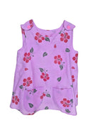 Handmade Pink Hibiscus Top & Trousers Set – Size 1–2 Years