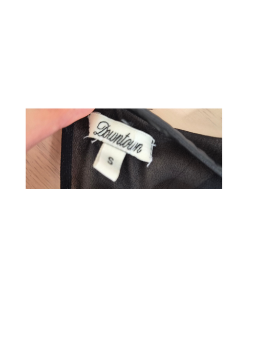Thirteen Black Sheer Romper – Size S