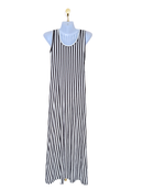 Black & White Striped Maxi Dress