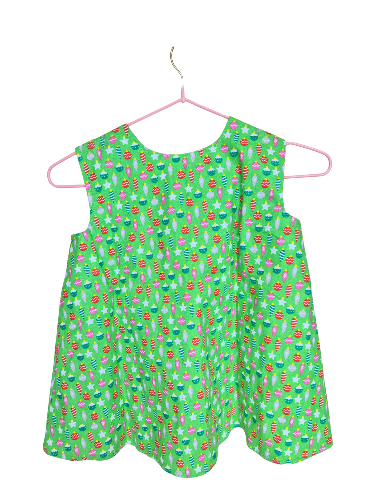 Handmade Christmas Two-Piece Top & Shorts Set – Size 1–2