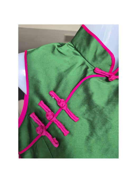 ProduEmerald Green Cheongsam Dress – Size Mct Title 10