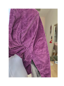 Miss Lyndel Yeo Melbourne Purple Corduroy Wrap Jacket – Free Size