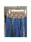 Boho Chambray Maxi Skirt