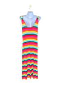 Warehouse Rainbow Stripe Maxi Dress Size 8 /S