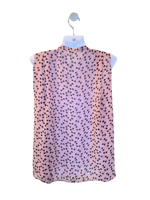 Nicole Exclusives Pink Bow Print Sleeveless Blouse