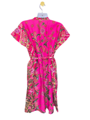 KANOE Pink Batik Wrap Dress – Size S/ XS