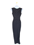 Black Cut-Out Midi Dress
