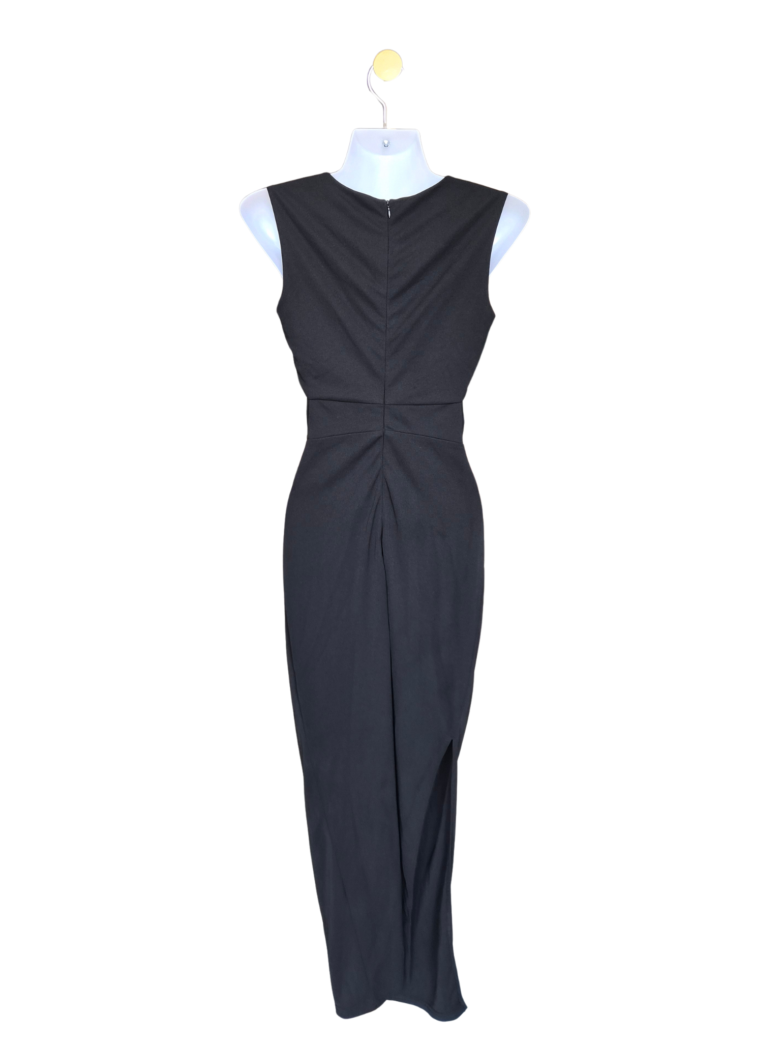 Black Cut-Out Midi Dress