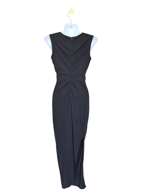 Black Cut-Out Midi Dress
