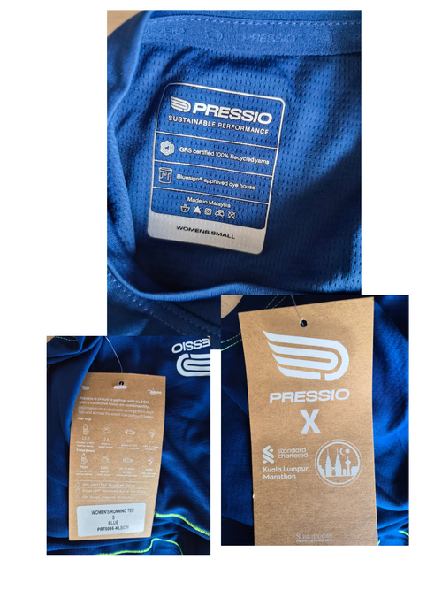 Pressio x Standard Chartered Kuala Lumpur Marathon 2024 Women's Running Tee – Size S