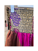 Handmade 100% Silk Convertible Maxi Skirt / Strapless Dress