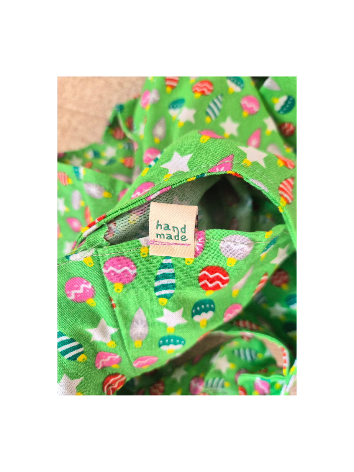 Handmade Christmas Two-Piece Top & Shorts Set – Size 1–2