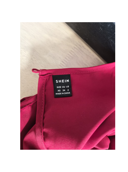 SHEIN Fuchsia Cap Sleeve Blouse – Size XS