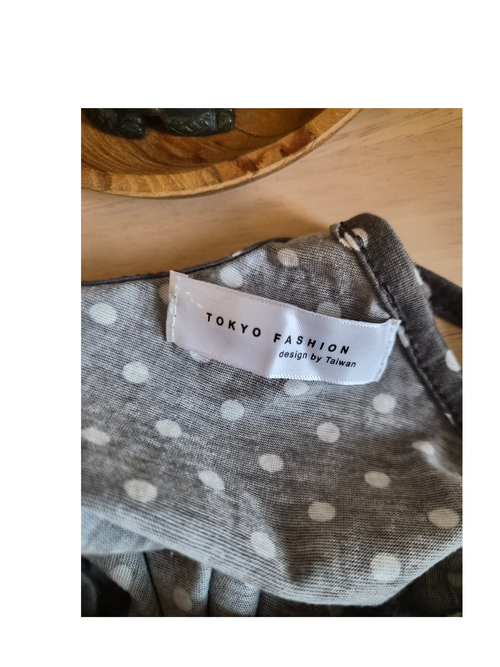 Tokyo Fashion Grey Polka Dot Cami – Size S