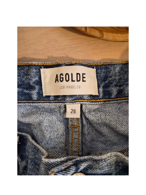 AGOLDE Distressed Denim Shorts
