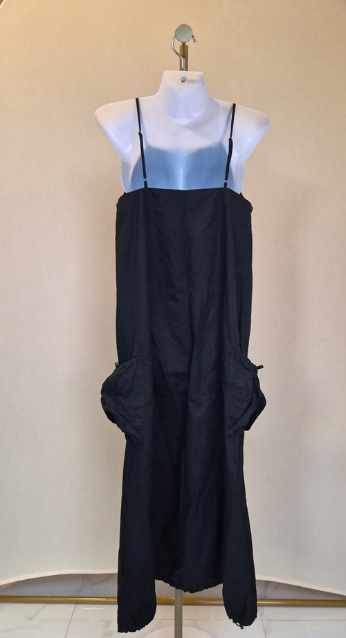P&Co Black Utility Maxi Dress – Size S