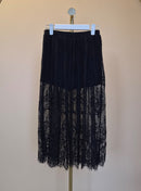 Forever 21 Black Lace Midi Skirt – Size XS