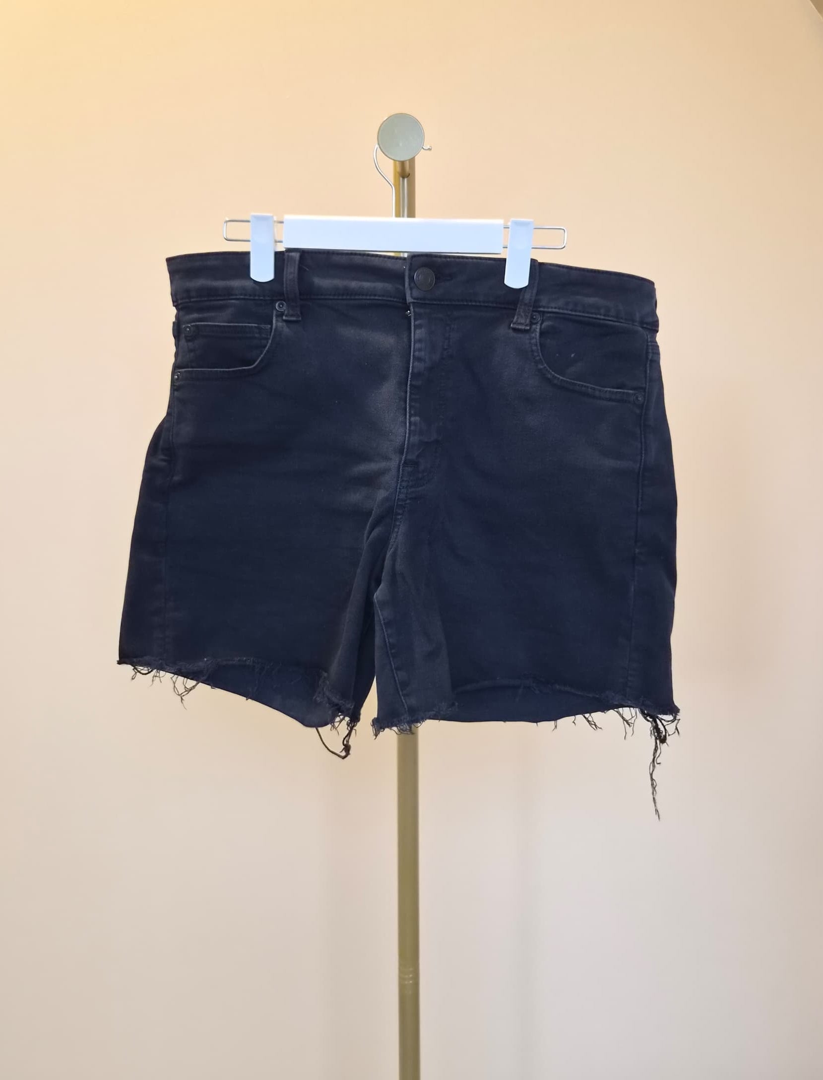 American Eagle Next Level Stretch Black Denim Shorts