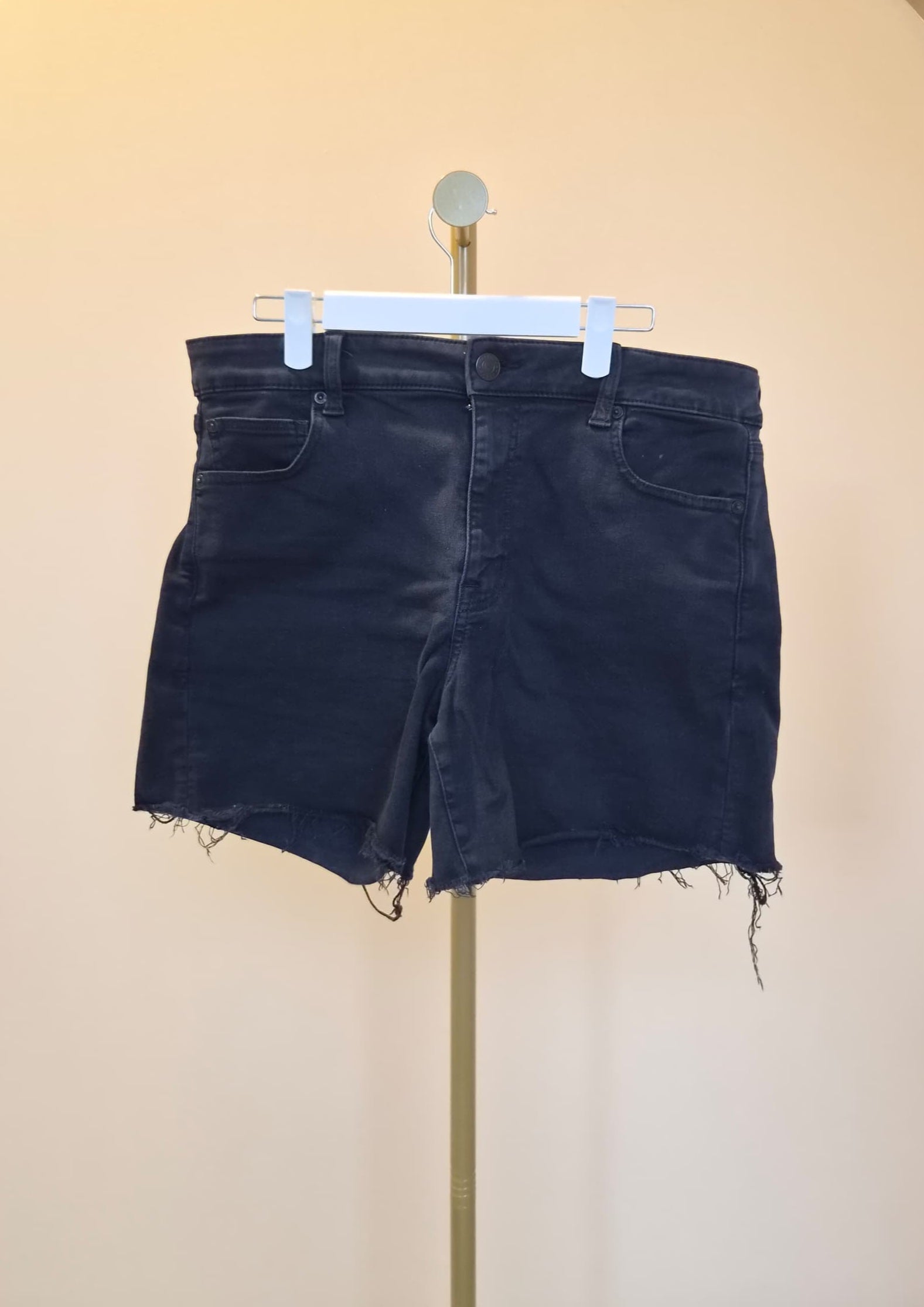 American Eagle Next Level Stretch Black Denim Shorts
