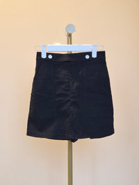 Black Utility Mini Skirt- Size S