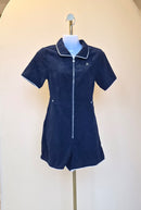 Pomelo Navy Corduroy Zip Playsuit – Size XXS